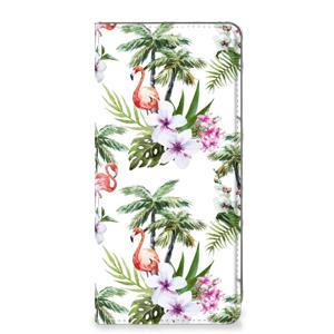 Samsung Galaxy A71 Hoesje maken Flamingo Palms