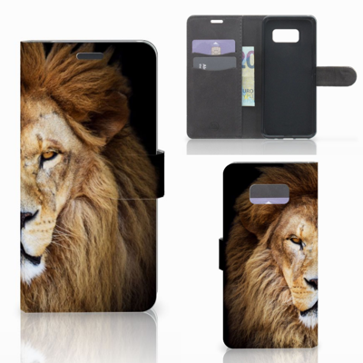 Samsung Galaxy S8 Plus | Telefoonhoesje | Met pasjeshouder | Leeuw