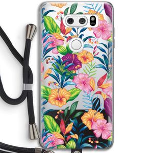 Tropisch 2: LG V30 Transparant Hoesje met koord