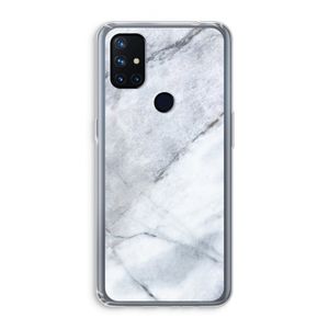 Witte marmer: OnePlus Nord N10 5G Transparant Hoesje