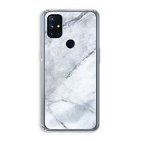 Witte marmer: OnePlus Nord N10 5G Transparant Hoesje