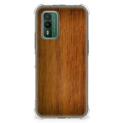Nokia XR21 Stevig Telefoonhoesje Donker Hout Nokia XR21 Stevig Telefoonhoesje Donker Hout