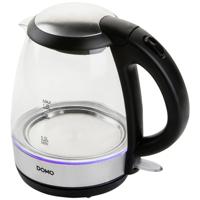 DOMO DO9218WK Waterkoker Aantal/Volume: 1.2 l Zwart, Zilver