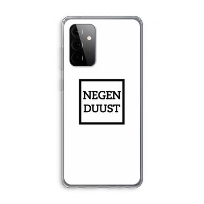Negenduust vierkant: Samsung Galaxy A72 Transparant Hoesje