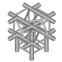 Duratruss DT 34/3-C51-XD vierkant truss 5-weg omlaag 500 mm 90 graden