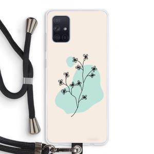 Love your petals: Samsung Galaxy A71 Transparant Hoesje met koord