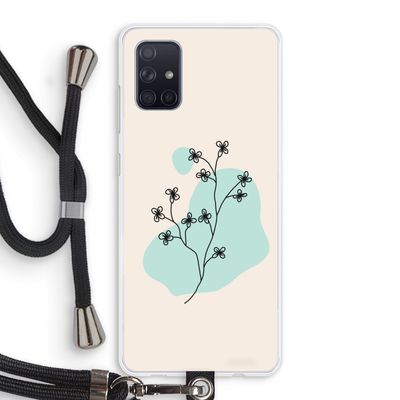 Love your petals: Samsung Galaxy A71 Transparant Hoesje met koord