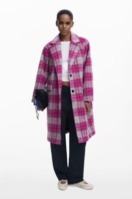 Roze ruitjesjas - RED - XL