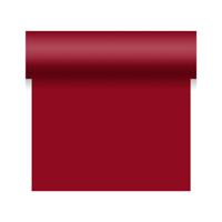 Duni tafelloper - papier - bordeaux rood- 480 x 40 cm - thumbnail