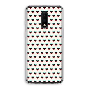Hartjes: OnePlus 7 Transparant Hoesje