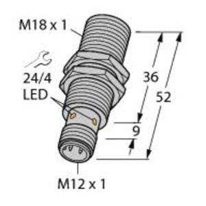 Turck Inductieve sensor Vlak PNP wisselcontact BI8-M18-VP6X-H1141