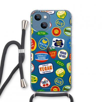 Fruitsticker: iPhone 13 mini Transparant Hoesje met koord