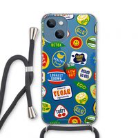 Fruitsticker: iPhone 13 mini Transparant Hoesje met koord
