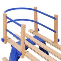 VidaXL Rugleuning voor slee multiplex blauw