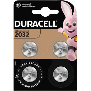 Duracell Knoopcel CR2032 3 V 4 stuk(s) 220 mAh Lithium Elektro 2032