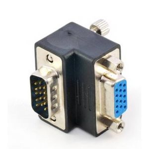 15 HD VGA Gender Changer Adapter,90°angled , Female-Male