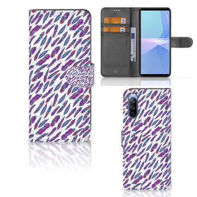 Sony Xperia 10 III | Telefoon Hoesje | Feathers Color Sony Xperia 10 III | Telefoon Hoesje | Feathers Color