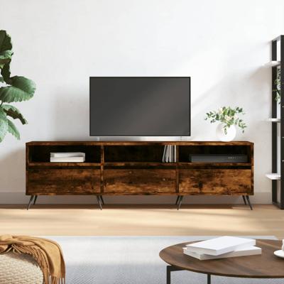Tv-meubel 150x30x44,5 cm bewerkt hout gerookt eikenkleurig