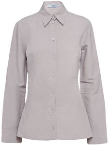 Prada chemise à boutonnière - Gris