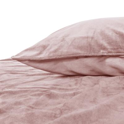 Sleeptime Velvet Piping Soft Pink 200 x 220 cm