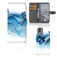 Nokia X30 | Telefoonhoesje | Met pasjeshouder | Vlinders