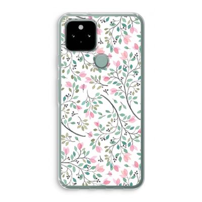 Sierlijke bloemen: Google Pixel 5 Transparant Hoesje