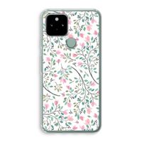 Sierlijke bloemen: Google Pixel 5 Transparant Hoesje