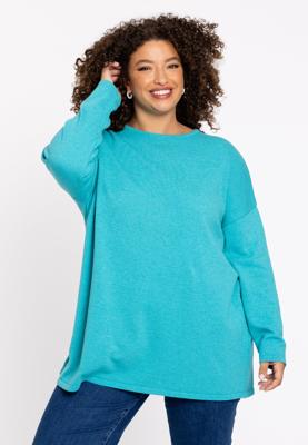 Yoek Trui vierkant cashmere | Turquoise | Maat 50/52