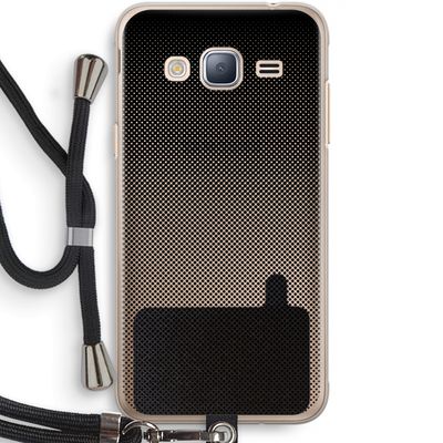 Musketon Halftone: Samsung Galaxy J3 (2016) Transparant Hoesje met koord