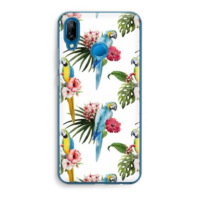 Kleurrijke papegaaien: Huawei P20 Lite Transparant Hoesje
