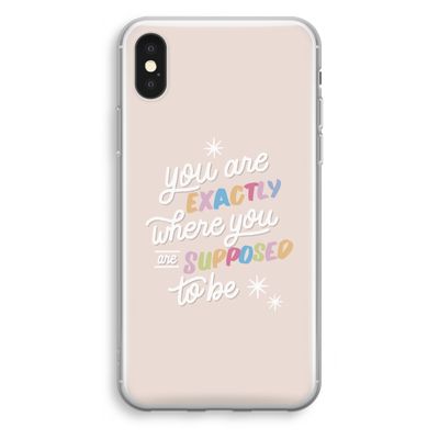 Right Place: iPhone XS Transparant Hoesje
