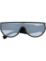 Marcelo Burlon County of Milan Eyewear lunettes de soleil oversize à verres miroir - Noir