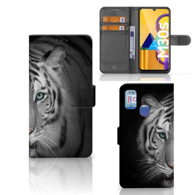 Samsung Galaxy M21 | M30s | Telefoonhoesje | Met pasjeshouder | Tijger