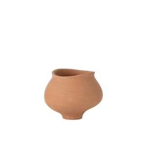 J-Line Bloempot Kaia Rond Cement Terra Large