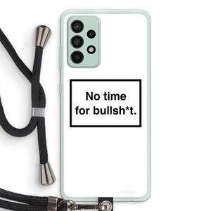 No time: Samsung Galaxy A52s 5G Transparant Hoesje met koord
