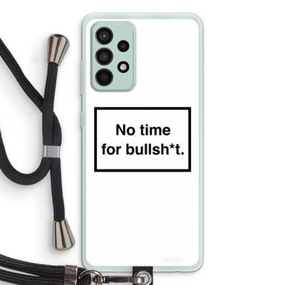 No time: Samsung Galaxy A52s 5G Transparant Hoesje met koord