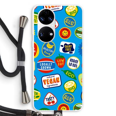 Fruitsticker: Huawei P50 Transparant Hoesje met koord