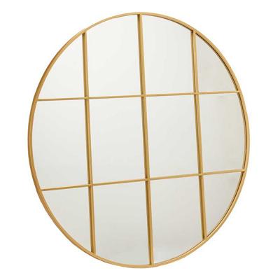 Wandspiegel Cirkelvormig Gouden Metaal (100 x 2,5 x 100 cm)
