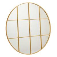 Wandspiegel Cirkelvormig Gouden Metaal (100 x 2,5 x 100 cm)