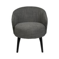 Dutchbone Waldo fauteuil anthracite - thumbnail