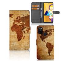 Samsung Galaxy M21 | M30s | Flip Cover | Wereldkaart