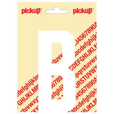 Plakletter Nobel 120mm wit B