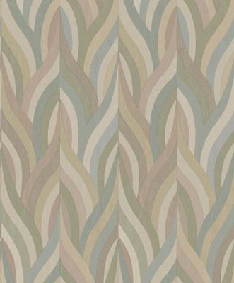 Dutch Wallcoverings Arabesque - Arabesque Blush Aqua - Multi