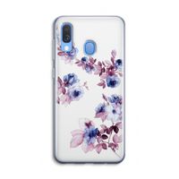 Waterverf bloemen: Samsung Galaxy A40 Transparant Hoesje Waterverf bloemen: Samsung Galaxy A40 Transparant Hoesje