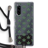 Weed: Sony Xperia 5 Transparant Hoesje met koord
