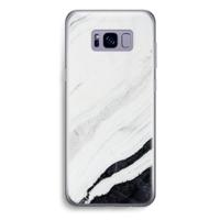 Elegante marmer: Samsung Galaxy S8 Plus Transparant Hoesje - thumbnail