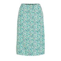 VILA midi rok VILIMA met all over print lichtblauw - thumbnail