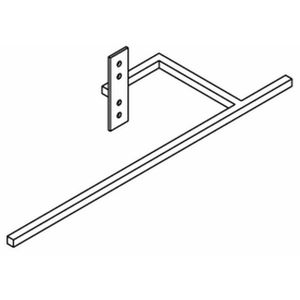 Vasco handdoekbeugel long tbv alu radiatoren wit structuur 118370100000600