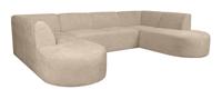 LABEL51 U-Bank 'Espen' Elite stof, kleur Clay