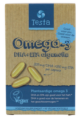 Testa Omega-3 Algenolie DHA & EPA Capsules